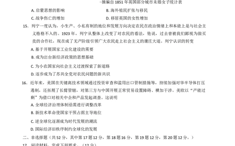 2025届河南省五市高三下学期第二次联考历史试题（含答案）_2025年4月_2504272025年河南省五市高三第二次联考（许昌、平顶山、南阳、新乡、洛阳）（全科）