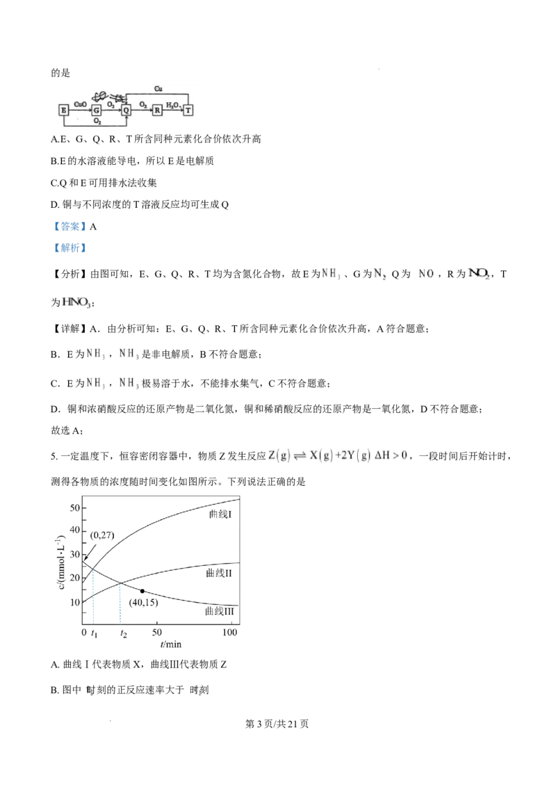 2025年1月山西、陕西、宁夏、青海普通高等学校招生考试适应性测试（八省联考）化学试题Word版含解析_2025年1月_❤2025年高考综合改革适应性演练（八省联考）(1)