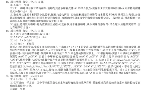 2025届高三押题信息卷（一）生物答案_2025年5月_2505032025届高三押题信息卷（一）