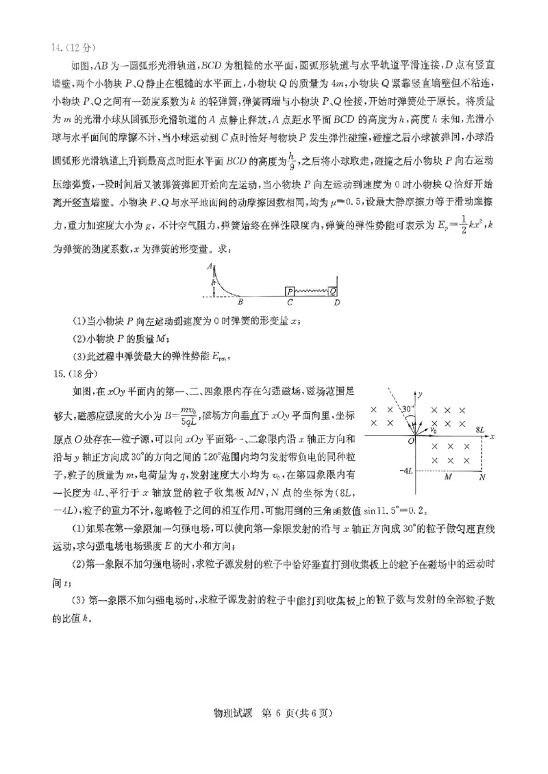 华大新高考联盟2025届高三4月教学质量测评物理_2025年4月_250428湖北省华大新高考联盟2025届高三4月教学质量测评（全科）_华大新高考联盟2025届高三4月教学质量测评物理