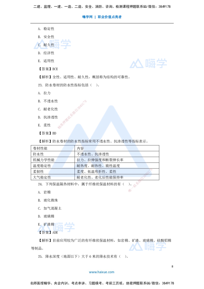 2025年真题_2026年一级建造师_2026年一建建筑_2026年一建建筑SVIP_2026一建建筑SVIP_03-习题精析✿实战特训✿模考通关_03-2026年一建建筑-嗨学网校-真题解析班-名师