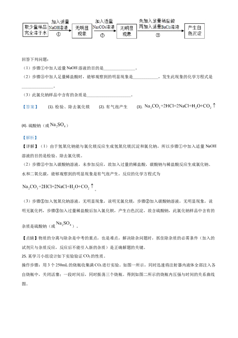 精品解析：四川省攀枝花市2020中考化学试题（解析版）_中考真题_5.化学中考真题2015-2024年_2020中考化学真题（113份）_2020年中考真题精品解析化学（四川攀枝花卷）精编word版