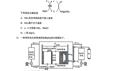 2025北京石景山高三一模化学试题及答案_2025年4月_250407北京市石景山2025节高三一模（全科）