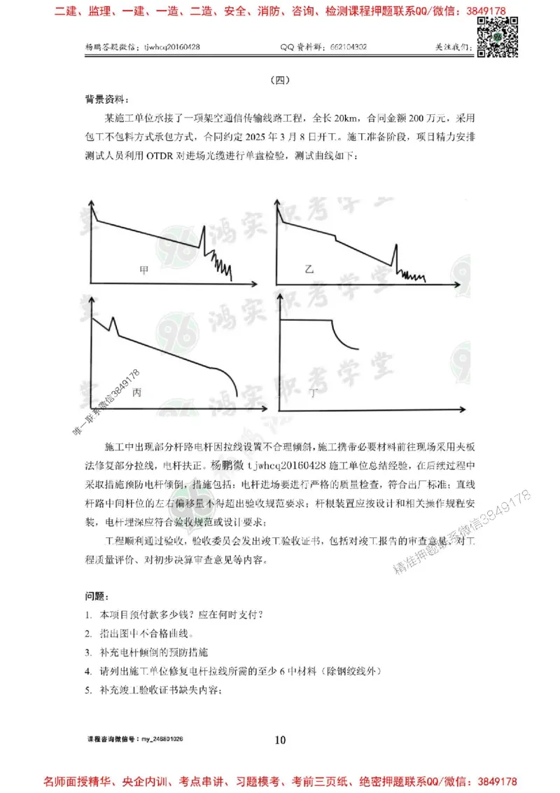 2025年终极三套题（第一套）_1_2026年一级建造师_2026年一建通信_2025年一建通信SVIP_05-考前密训✿央企特训✿机构普押_05-通信《终极三套题》杨鹏