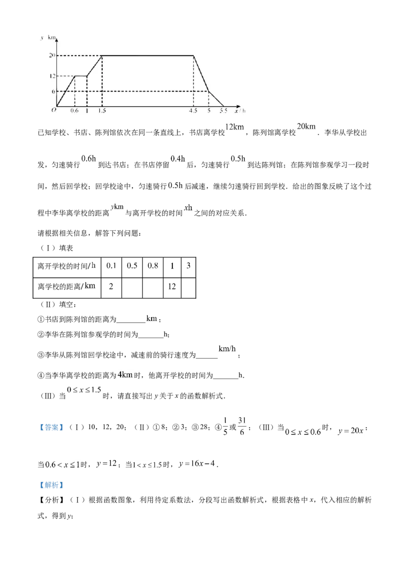 精品解析：天津市2021年初中毕业生学业考试数学试卷（解析版）_中考真题_2.数学中考真题2015-2024年_地区卷_天津中考数学2008---2022年