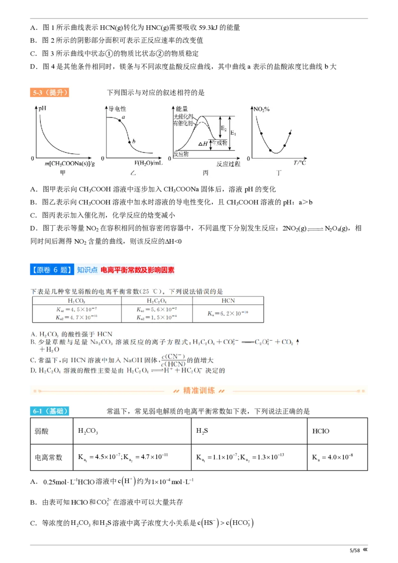 点石联考2025年10月高二化学巩固卷(1)_1多考区联考_251025点石联考2025年10月高二巩固卷（全）