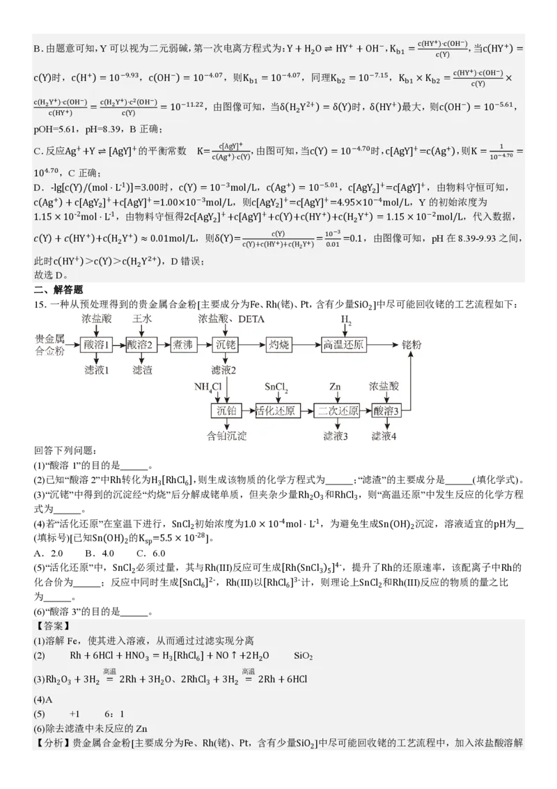 河南化学-答案_1.高考2025全国各省真题+答案_00.2025各省市高考真题及答案（按省份分类）_12、河南卷（9科全）_化学