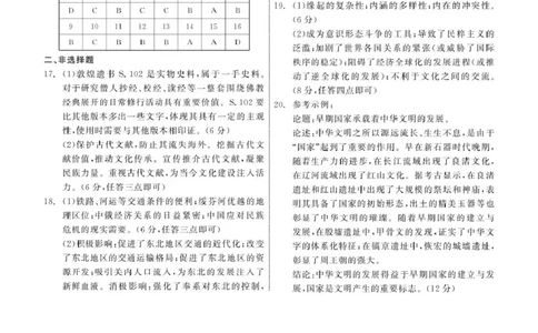 2025届高三年级3月份联合考试历史答案_2025年3月_250304辽宁省点石联考2025届高三年级3月份联合考试_辽宁省点石联考2025届高三年级3月份联合考试历史试题（含答案）