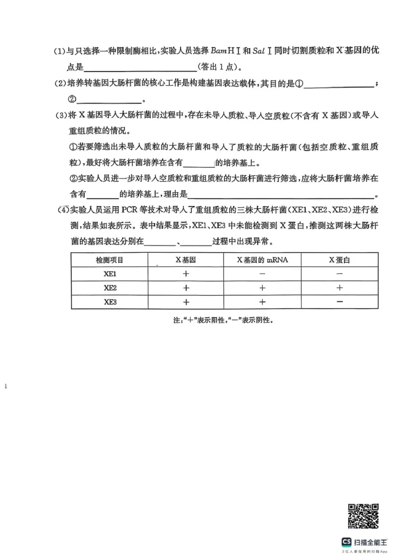 2025届陕西省商洛市高三第二次模拟生物试卷_2025年2月_250228陕西省商洛市2025届高三第二次模拟考试（金太阳358C）（全科）_陕西省商洛市2025届高三第二次模拟考试生物学