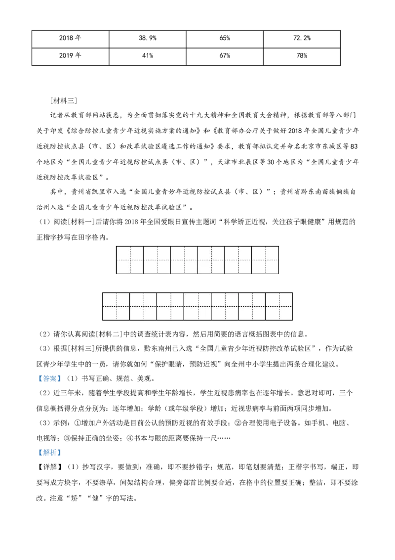 贵州省黔东南2020年中考语文试题（教师版）_中考真题_1.语文中考真题2015-2024年_地区卷_贵州省_贵州黔东南语文12-21