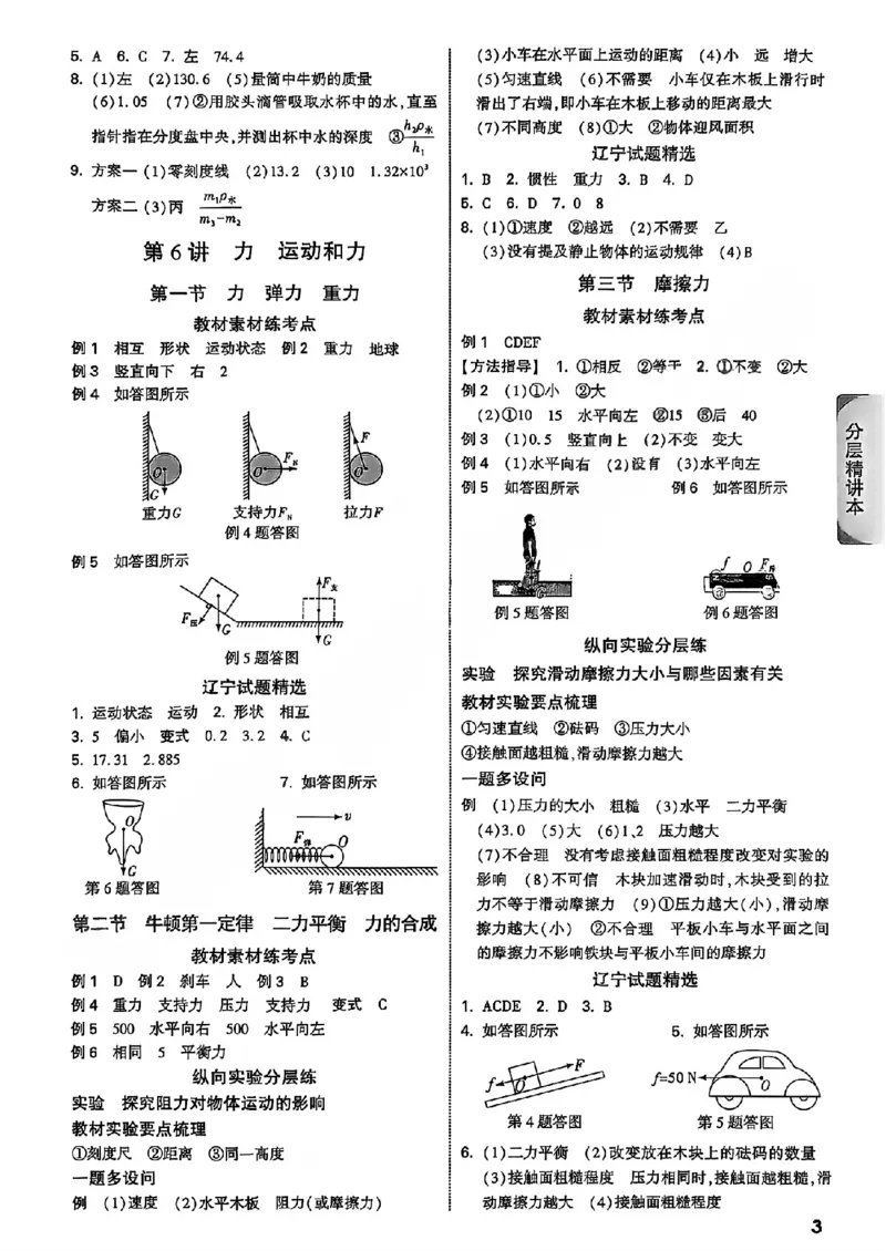 2026辽宁万唯试题研究（物理-4参考答案）_26《万唯中考试题研究》辽宁_2026《辽宁万唯试题研究》物理