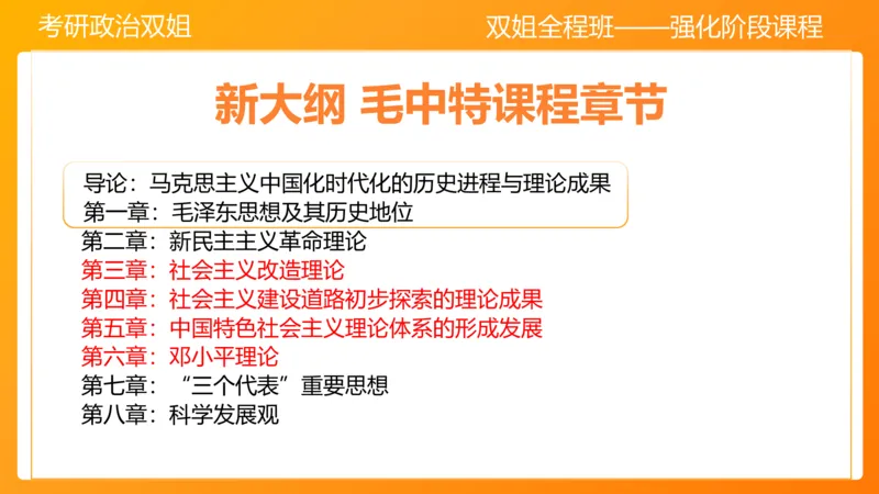 领导人理论精讲之毛&nbsp;1_2026考公资料_（49）政治理论合集_政治理论合集_2025考研政治_14.双姐_04.强化阶段_00.讲义
