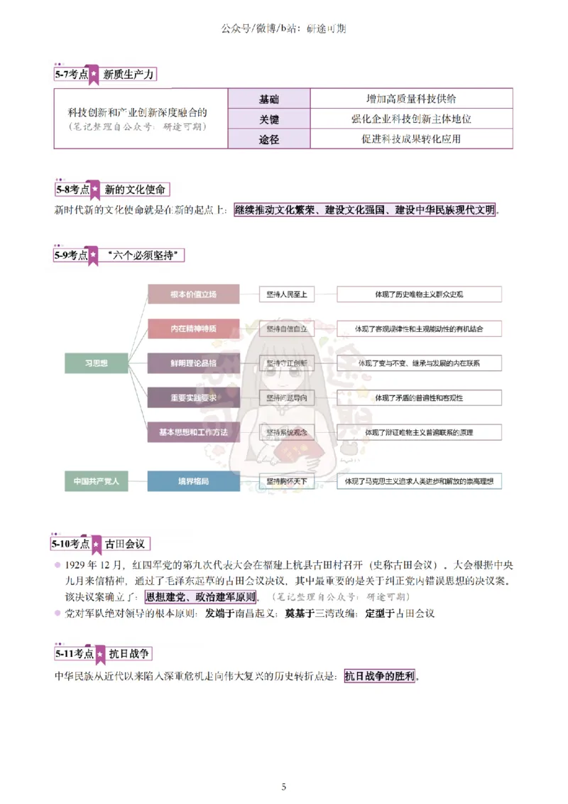 @研途可期-肖八第5套选择题精解_2026考公资料_（49）政治理论合集_政治理论合集_2025考研政治pdf（笔记）_肖秀荣考研政治_25肖秀荣《八套卷》+浓缩背诵合集