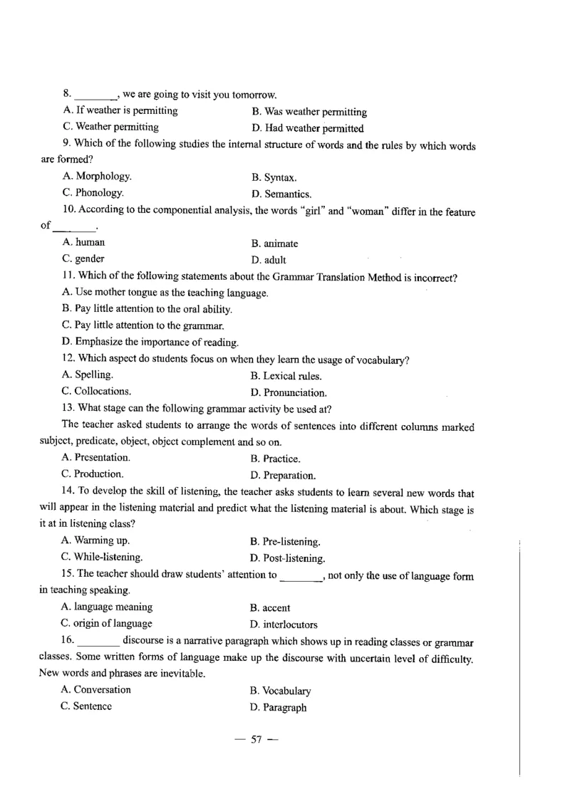 高中英语标准预测试卷题目1-10_4-教培资料-26年最新资料-同步更新_科一科二电子资料合集中小幼（笔记真题知识点汇总等）文件多，按需保存_各机构笔记合集（中小幼）推荐