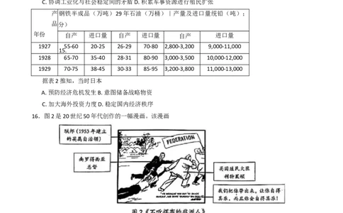 2025届福建省泉州市高三下学期4月适应性练习历史试卷（含答案）_2025年4月_250427福建省泉州市2025届高中毕业班适应性练习卷（泉州四检）（全科）