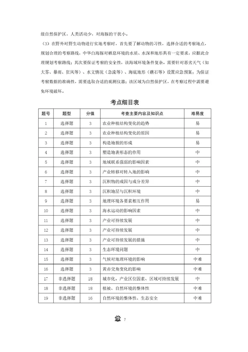 东北三省精准教学联盟2024-2025学年高三下学期3月联考地理试题+答案_2025年3月_250304东北三省精准教学联考2025届高三3月联考