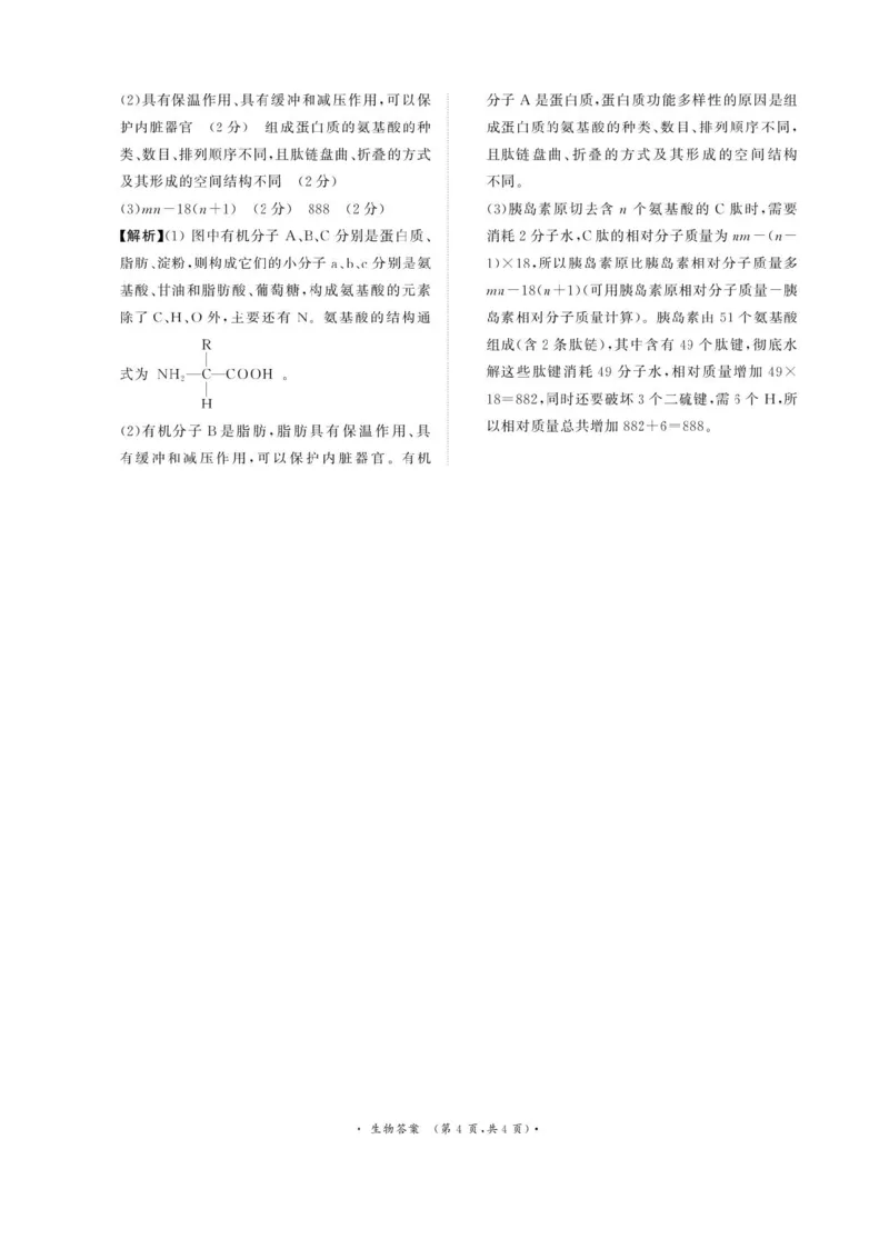 青桐鸣大联考2025-2026学年高一上学期10月月考生物试题（含答案）_1多考区联考试卷_251015青桐鸣高一10月大联考2028届普通高等学校招生全国统一考试