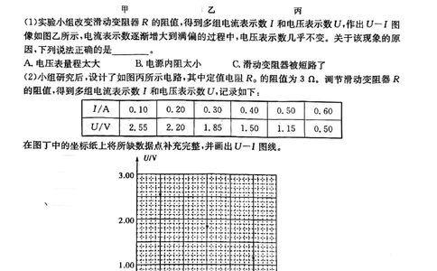 2025届云南名校月考（八）物理_2025年5月_250511云南省名校联盟2025届高三月考（八）（全）