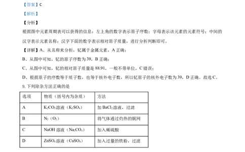 精品解析：广东省2020年中考化学试题（解析版）_中考真题_5.化学中考真题2015-2024年_2020中考化学真题（113份）_2020年中考真题精品解析化学（广东卷）精编word版