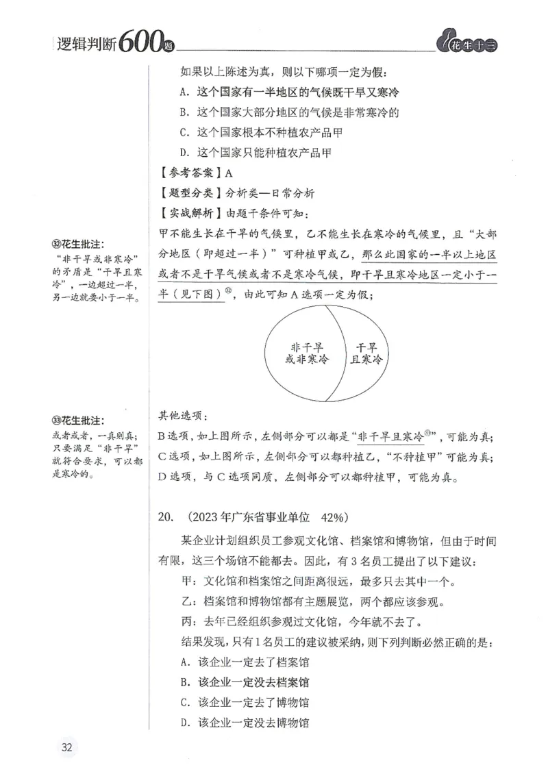 逻辑判断600题解析篇_2026考公资料_花生十三合集_旗舰班-国考（2026版）花生十三旗舰班（花生行测+飞扬申论）⭐⭐⭐_电子资料（讲义+题本）_刷题题本_逻辑判断600题