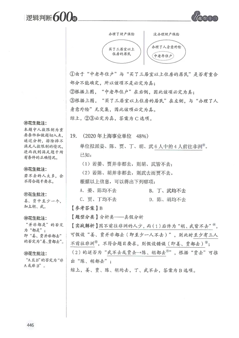 逻辑判断600题解析篇_2026考公资料_花生十三合集_旗舰班-国考（2026版）花生十三旗舰班（花生行测+飞扬申论）⭐⭐⭐_电子资料（讲义+题本）_刷题题本_逻辑判断600题