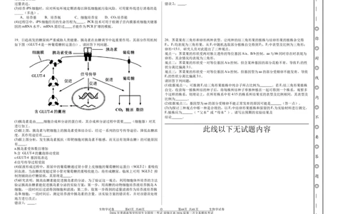 前锋区高2026届第一次全真模拟考试+生物_2025年10月_251018四川省广安市前锋区高2026届第一次全真模拟考试（全科）