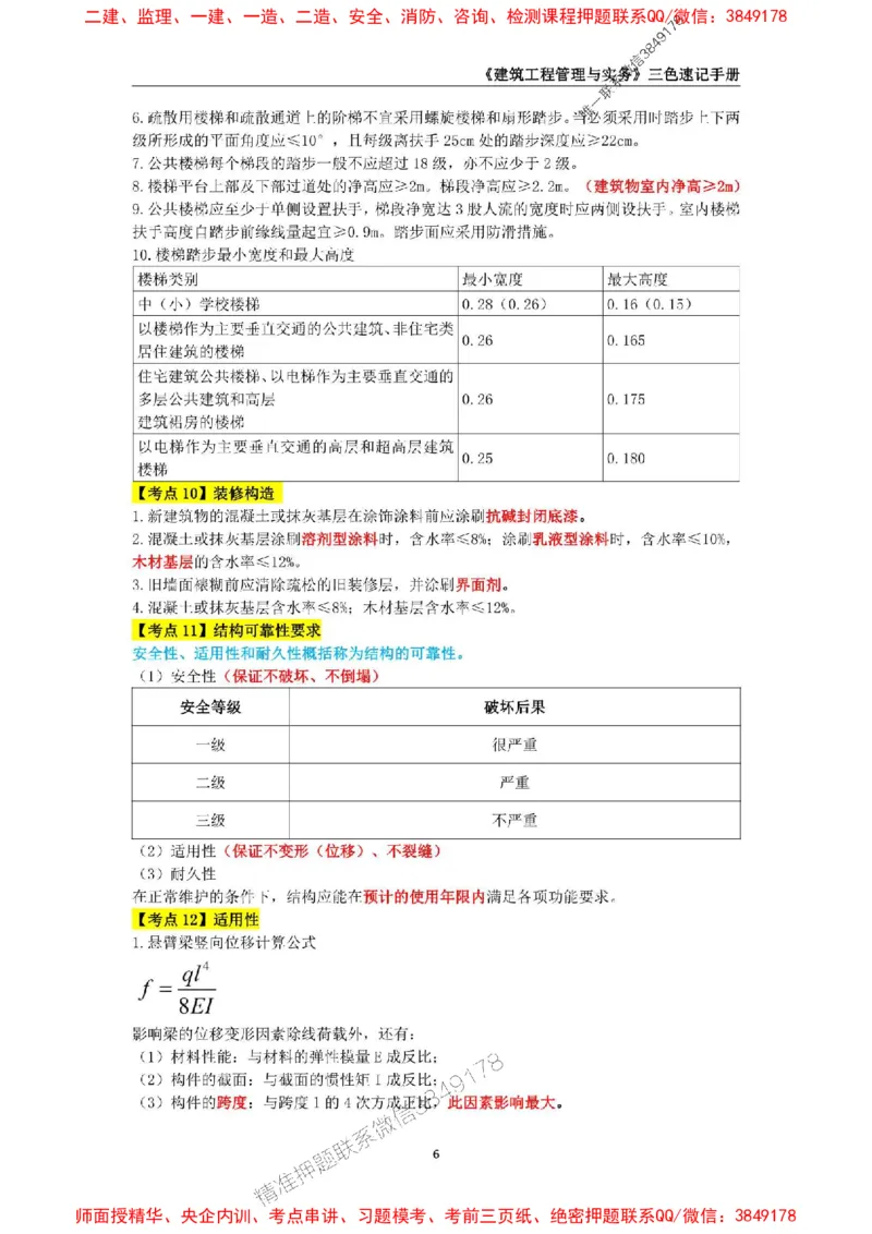 2025年一级建造师《建筑工程管理与实务》三色速记手册_2026年一级建造师_2026年一建建筑_2025年一建建筑SVIP_01-精华文档✿电子教材✿历年真题_35-建筑《三色速记手册》SMR推荐