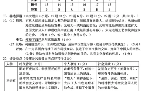 Z20+名校联盟（浙江省名校新高考研究联盟）2026届高三第一次联考历史答案_2025年8月_250823Z20+名校联盟（浙江省名校新高考研究联盟）2026届高三第一次联考（全科）
