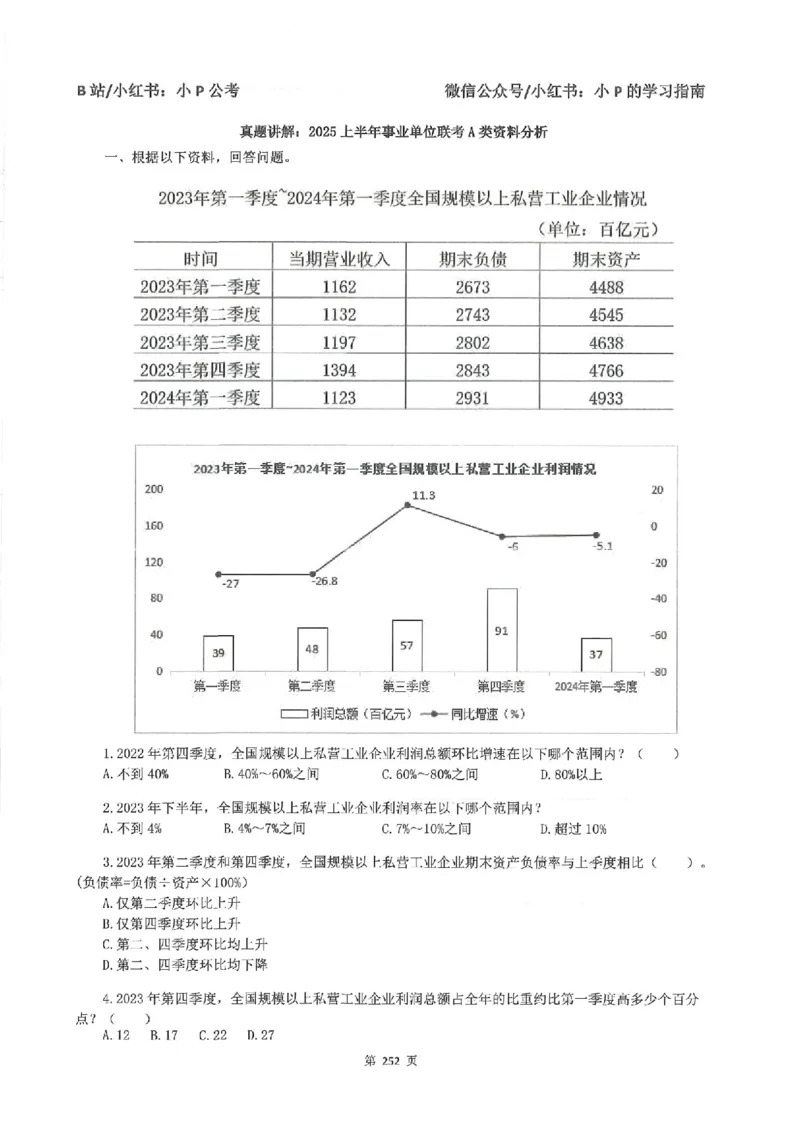 资料分析刷题册_2026考公资料_（12）小p公考_行测2026小P公考数资判系统班_讲义