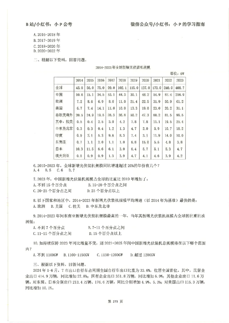 资料分析刷题册_2026考公资料_（12）小p公考_行测2026小P公考数资判系统班_讲义