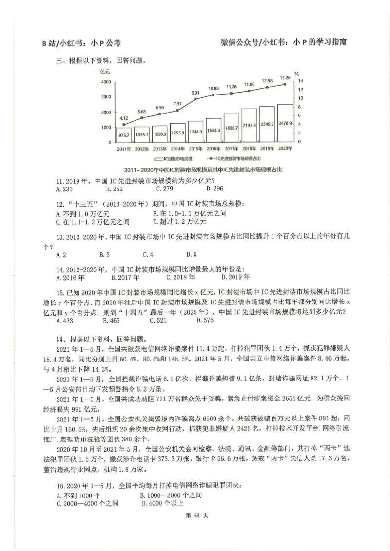 资料分析刷题册_2026考公资料_（12）小p公考_行测2026小P公考数资判系统班_讲义