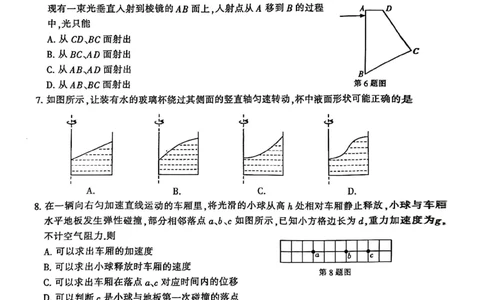 2025届江苏省七市高三第二次调研测试物理+答案_2025年3月_2503212025届江苏苏北七市高三第二次调研（南通市、宿迁、连云港、泰州、扬州、徐州、淮安）（全科）