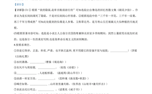 精品解析：山东省聊城市2020年中考语文试题（解析版）_中考真题_1.语文中考真题2015-2024年_2020全国多省多地中考语文真题96份_语文真题2020