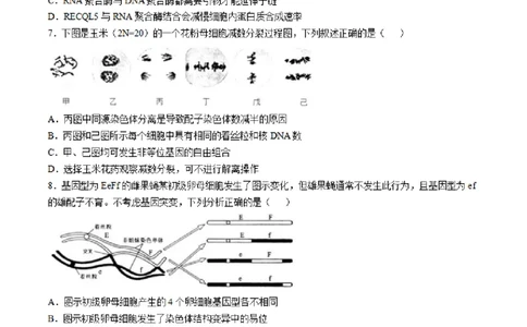2025届江苏省南通市如皋市高三下学期适应性考试（二）生物试题（含答案）_2025年4月_2504142025届江苏省南通市如皋市高三下学期适应性考试（二）（2.5模）（全科）