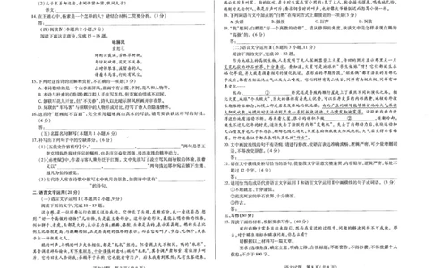 2025届河南省安阳市高三二模语文试题_2025年3月_2503262025届河南天一大联考高三3月联考（安阳、鹤壁、焦作、濮阳高三第二次模拟考试）（全科）_2025届河南天一大联考高三3月联考语文