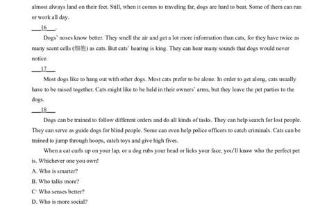 精品解析：2024年山西省中考英语真题（原卷版）_中考真题_3.英语中考真题2015-2024年_2024中考英语真题_精品解析：2024年山西省中考英语真题