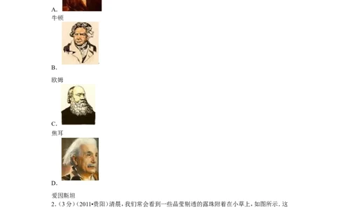 贵州省贵阳市2011年中考物理试题(word版-含解析)_中考真题_4.物理中考真题2015-2024年_地区卷_贵州省_贵阳物理08-21