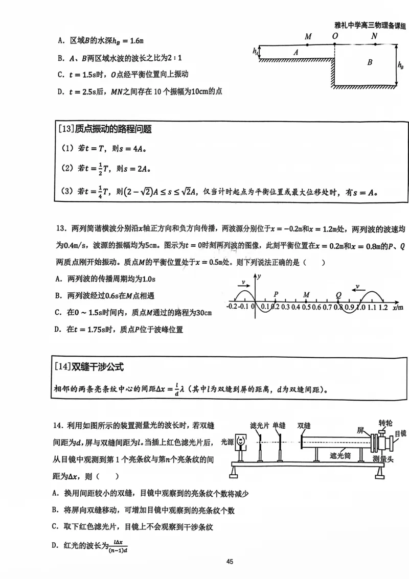 2025雅礼中学考前冲刺讲义_2025年5月_2505202025雅礼中学考前冲刺物理讲义