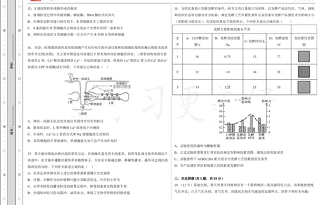 (8.18)-点睛押题卷&mdash;&mdash;河北卷_2024高考押题卷_132024高途全系列_26高途点睛卷_2024点睛密卷-生物