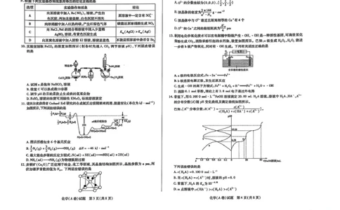 化学化学_2025年3月_2503132025届山西省晋中市天一大联考高三下学期3月高考适应性训练（二模）（全科）_2025届山西省晋中市高三下学期适应性训练考试（二模）化学试题（含答案）