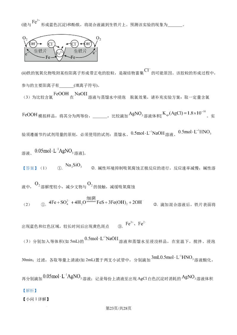 2025《高考真题&bull;江苏》化学试题(解析版)_2025《全国高考真题卷》各地方卷_2025《高考真题&bull;江苏》