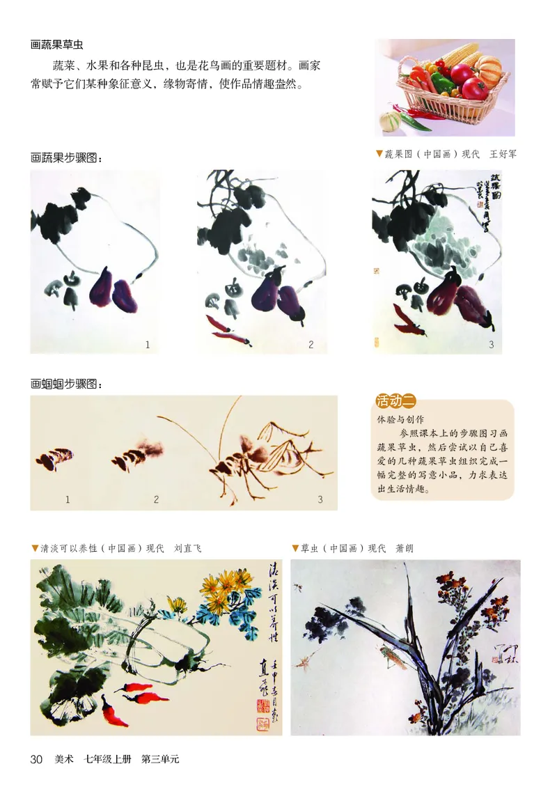 鲁教版7年级美术上册高清教材_4-教培资料-26年最新资料-同步更新_初中高中教资_03科三专项（进去保存报考的学科即可）_02科三专项（笔记真题思维导图教学设计版本二）