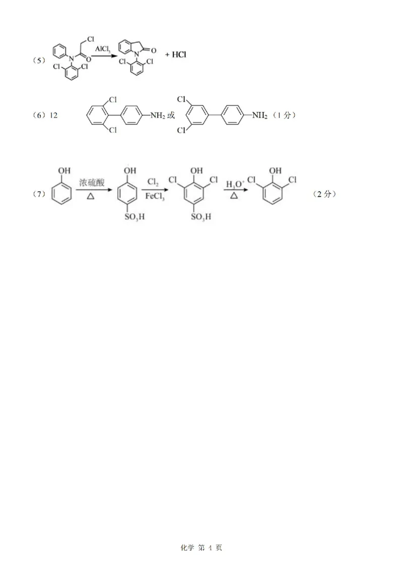 化学答案_2025年4月_250427河北省NT20名校联合体高三年级第二次调研考试（全科）_NT20名校联合体高三年级第二次调研考试化学