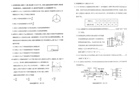 2025届山西省临汾市高三二模物理试卷（PDF版，含答案）_2025年4月_2504042025届山西省临汾市高三下学期第二次模拟考试（全科）