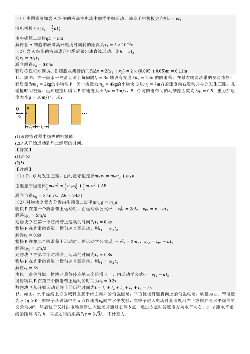 河南物理-答案_1.高考2025全国各省真题+答案_00.2025各省市高考真题及答案（按省份分类）_12、河南卷（9科全）_物理
