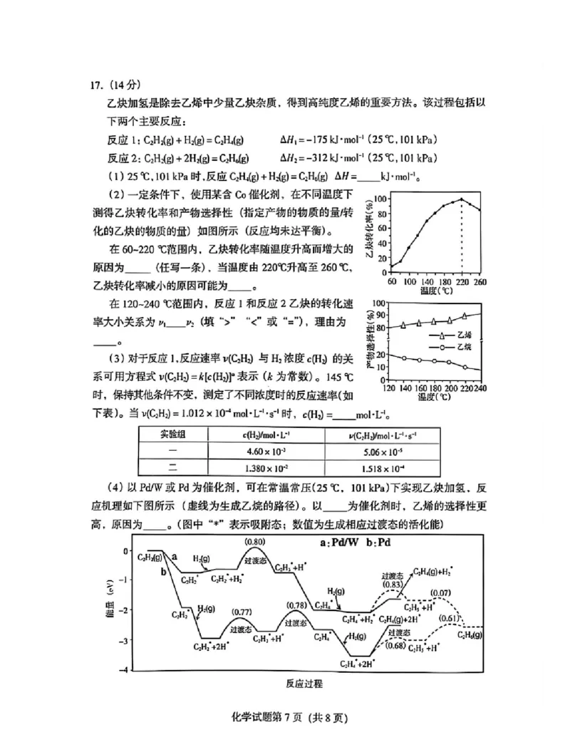 2025《高考真题&bull;甘肃》化学试卷_2025《全国高考真题卷》各地方卷_2025《高考真题&bull;甘肃》