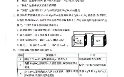 2025《高考真题&bull;甘肃》化学试卷_2025《全国高考真题卷》各地方卷_2025《高考真题&bull;甘肃》