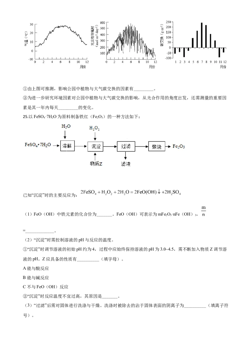精品解析：江苏省扬州市2020年中考化学试题（原卷版）_中考真题_5.化学中考真题2015-2024年_2020中考化学真题（113份）_2020年中考真题精品解析化学（江苏扬州卷）精编word版