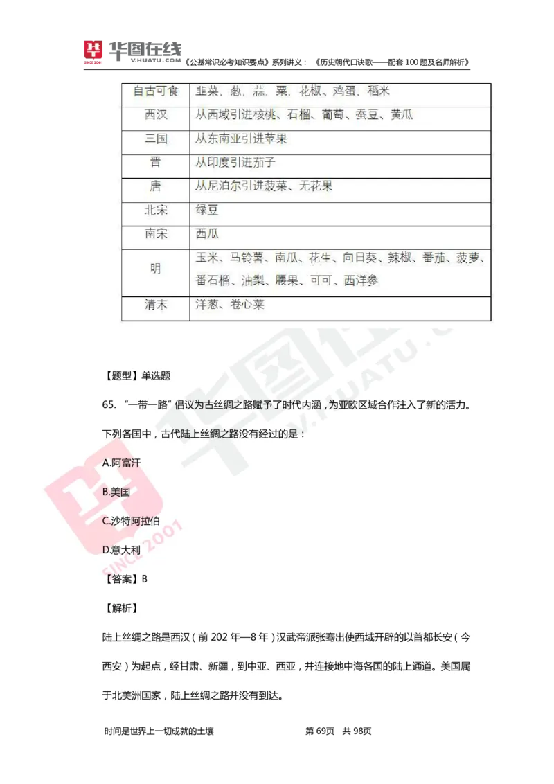 公基常识必考知识要点&mdash;&mdash;历史朝代口诀歌&mdash;&mdash;配套100题及名师解析_2026考公资料_（20）李梦娇_4李梦娇所有的口诀歌合集（全全全！！）