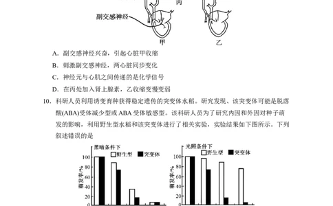 2025届高三第二次模拟生物试卷_2025年4月_2504232025届宁夏回族自治区银川一中高三下学期二模(全科）_2025届宁夏回族自治区银川一中高三第二次模拟生物试卷